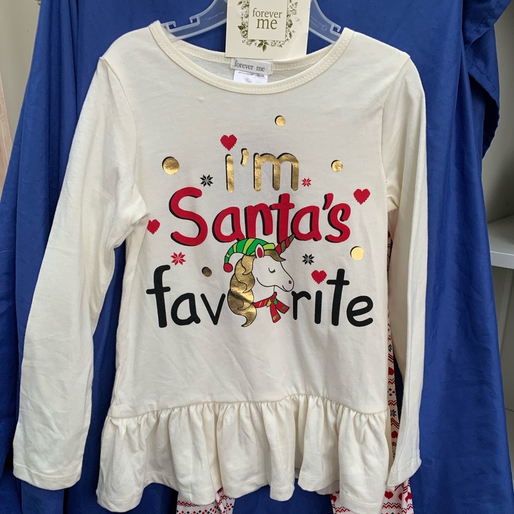 Girls size 6 Christmas outfit